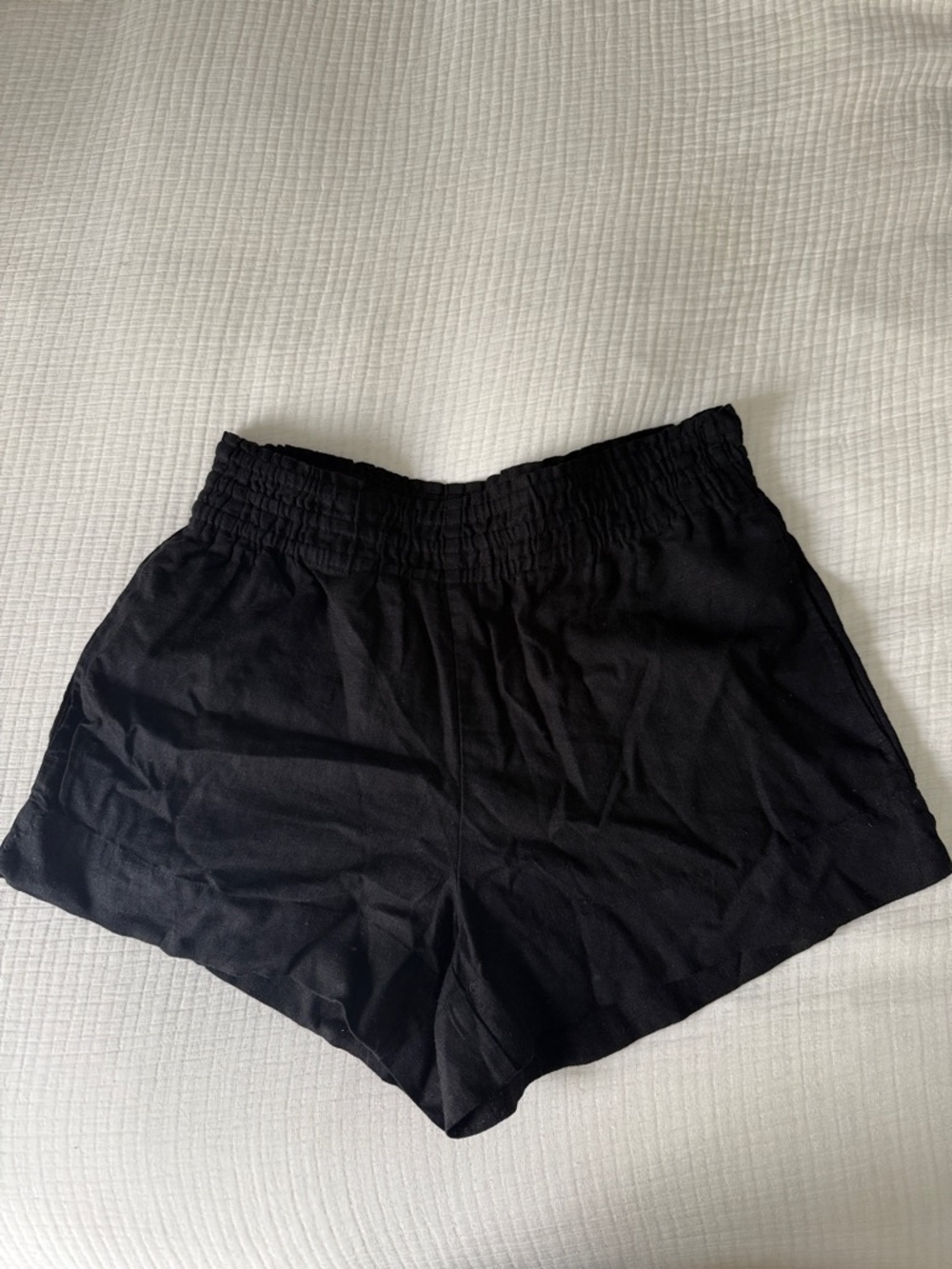 a new day Black Elastic Waist Athletic Shorts